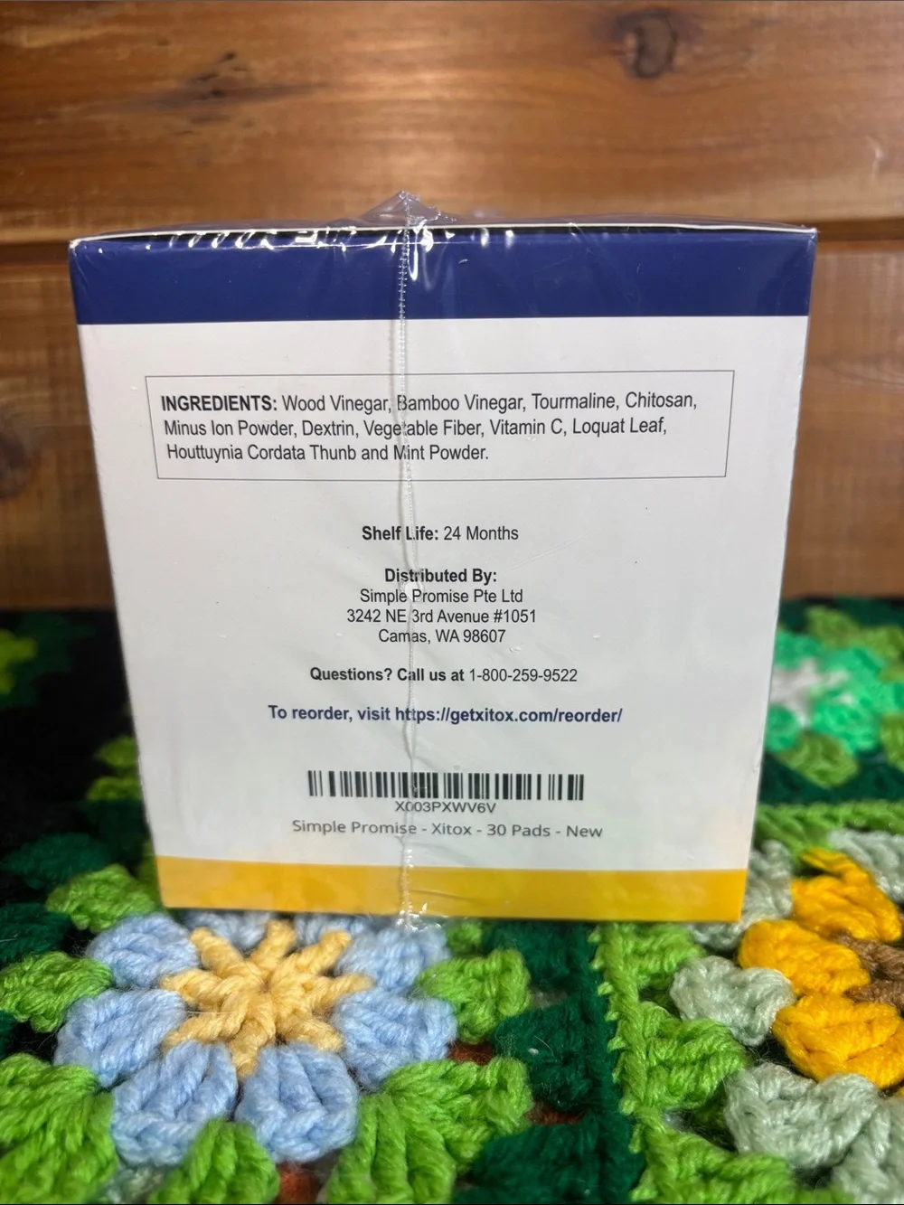 New Sealed XITOX Deep Cleansing Foot Pads by Simple Promise